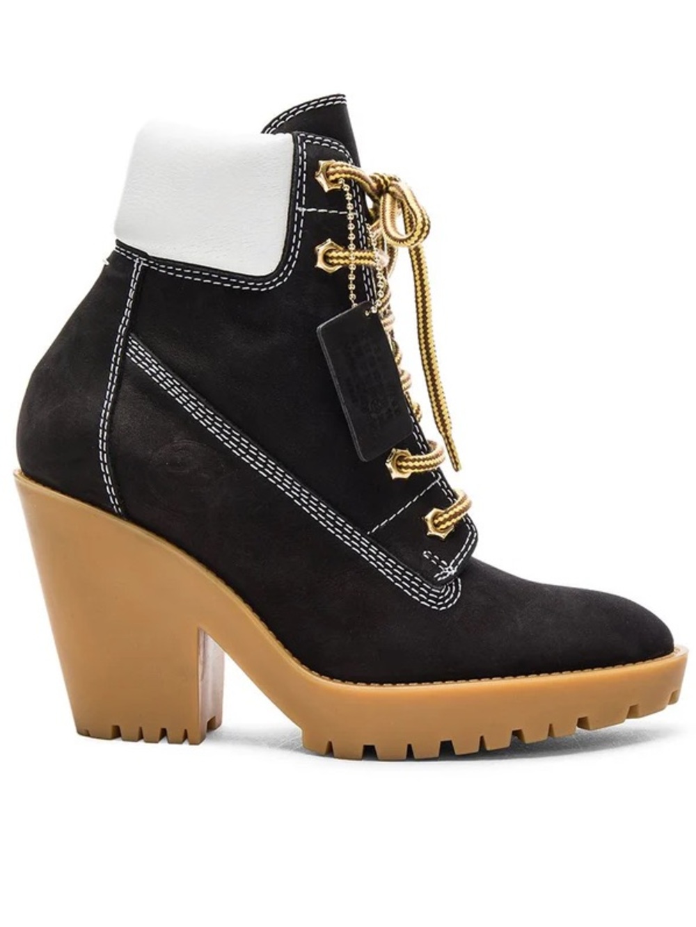 NEW Maison Martin Margiela lace-up suede ankle booties